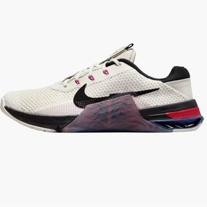 Nike Metcon 7. Size 8.5. White, anthracite, burnt sunrise, black.